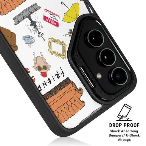 Warner Bros Classic FRIENDS Icons Galaxy S24 Plus Kickstand Case